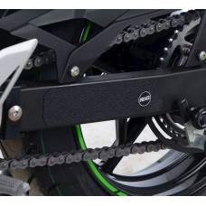R&G Racing Boot Guard 2-Piece (left swingarm + exhaust shield) for Kawasaki Ninja 400 '18-'22, Ninja 250 '18-'19, Z400 '19-'22, Z250 '19-'21